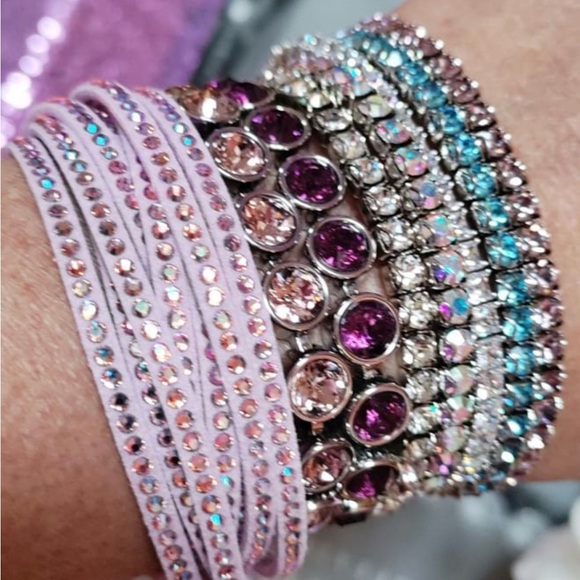 Touchstone Crystal by Swarovski WRAP STAR pink new in box over 600 crystals - Picture 8 of 11